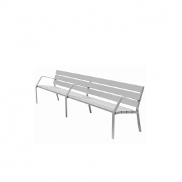 BANC MODO-10 300 CM ALUMINIUM