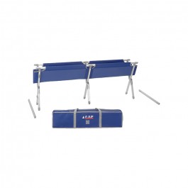 Lot de 20 lits de camps pliants en toile et aluminium