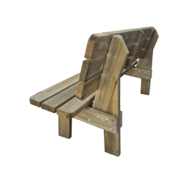 Banc Sylvestre en bois avec dossier 180 cm