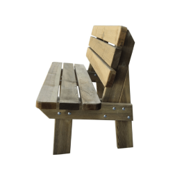 Banc Sylvestre en bois avec dossier 180 cm