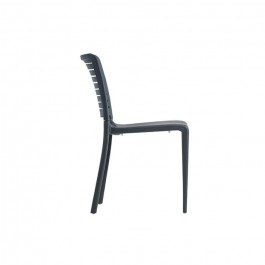 Chaise empilable Park anthracite - profil