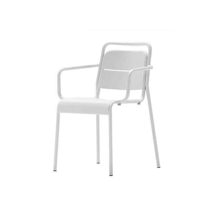 Fauteuil empilable Alma New Classic en acier - ZOWN-Maxchief